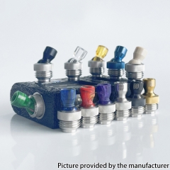 Never Normal Joystick Style 510 Rotate Drip Tip Set - POM Black