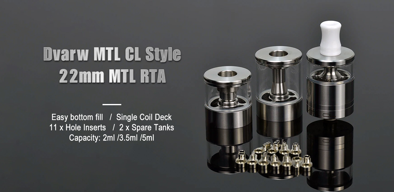 Dvarw MTL CL Style 22mm MTL RTA