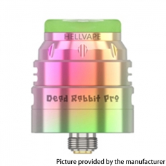 (Ships from Bonded Warehouse)Authentic Hellvape Dead Rabbit Pro 24mm RDA - Rainbow