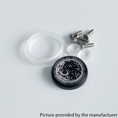 Replacement Aluminum Button Set for Dotmod V2 Mod - Black