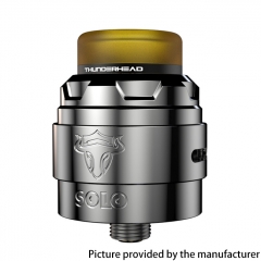 Authentic ThunderHead Creations THC Solo RDA V1.5 24mm 2ml with BF Pin - Polish SS