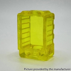 PRC Style Boro Tank for SXK BB Billet AIO Box Mod Kit - Transparent Yellow