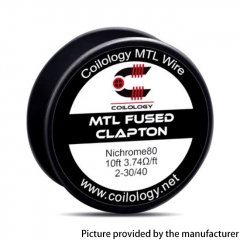 Authentic Coilology MTL Fused Clapton NI80 Heating Wire 3.74ohm 10 Feet