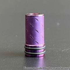 Mnch Inverted Lazy Style 510 Drip Tip for RTA RDA Vape Atomizer - Purple