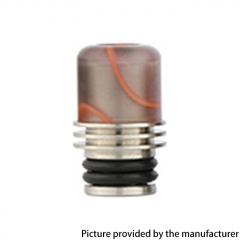 Focivape Stainless Steel + Acrylic 510 Drip Tip for RBA RTA RDA Atomizer - B