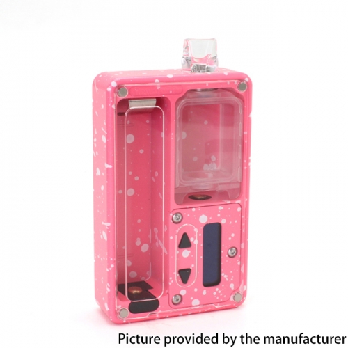 SXK BB Style Evolv DNA 60W All-in-One VW 18650 Box Mod Kit w/ USB Port - Pink Spots