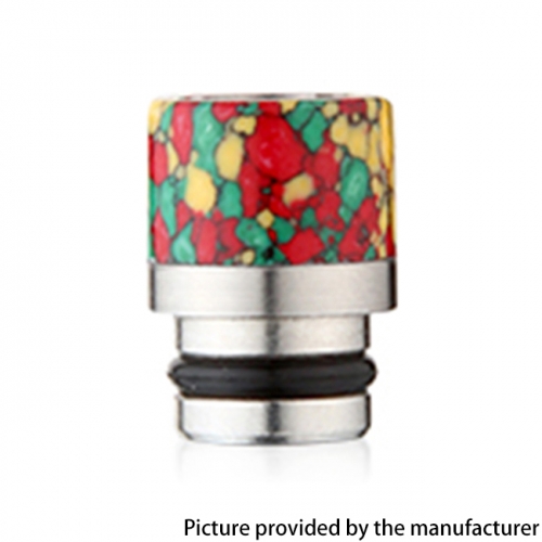 Focivape Turquoise + Stainless Steel 510 Drip Tip for RBA RTA RDA Atomizer - C