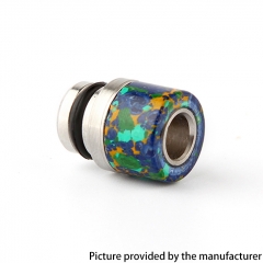 Focivape Turquoise + Stainless Steel 510 Drip Tip for RBA RTA RDA Atomizer - B