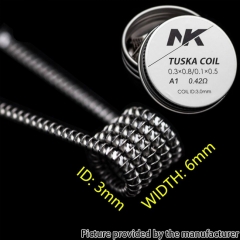 NK KA1 Tuska Coil Prebulit Coil Wire 0.3*0.8/0.1*0.5mm 0.42ohm 8pcs
