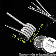 NK NI80 Framed Staple Prebulit Coil Wire [32+(38*4)+32]/42GA 0.66ohm 8pcs