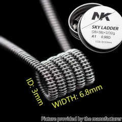 NK KA1 Sky Ladder Prebulit Coil Wire (28+38)*2/32GA 0.9ohm 8pcs