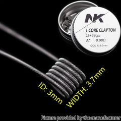 NK KA1 Clapton Prebulit Coil Wire 26+38GA 0.98ohm 8pcs