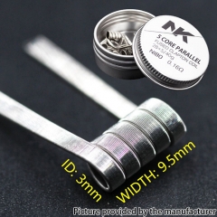 NK NI80 Fused Clapton Prebulit Coil Wire 28*5/40GA 0.16ohm 8pcs