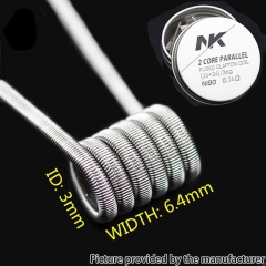 NK NI90 Fused Clapton Prebulit Coil Wire (26+26)/36GA 0.26ohm 8pcs