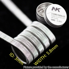 NK NI80 Fused Clapton Prebulit Coil Wire 28*3/40GA 0.3ohm 8pcs