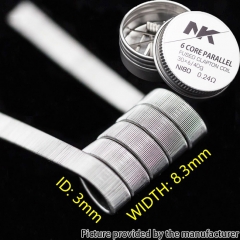 NK NI80 Fused Clapton Prebulit Coil Wire 30*6/40GA 0.24ohm 8pcs