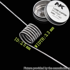 NK NI80 MTL Clapton Prebulit Coil Wire 29+42GA 1.14ohm 8pcs