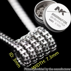 NK NI80 Juggernaut Prebulit Coil Wire (26+38)*2/0.1*0.4mm 0.32ohm 8pcs
