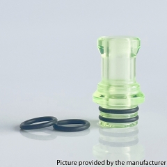 Unkwn Phaze L Style 510 Drip Tip for RBA RTA RDA Vape Atomizer - Transparent Green