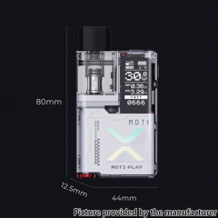 (Ships from Bonded Warehouse)Authentic MOTI Play Pod 900mAh  Kit 2ml - Alloy Black