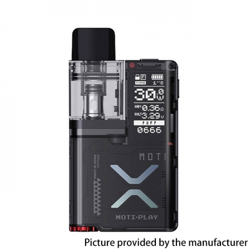 (Ships from Bonded Warehouse)Authentic MOTI Play Pod 900mAh  Kit 2ml - Alloy Black