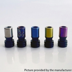 Monarchy Mnch Tapered V2 Style Titanium Alloy 510 Drip Tip for BB Billet Tank Box - Yellow