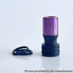 Monarchy Mnch Tapered V2 Style Titanium Alloy 510 Drip Tip for BB Billet Tank Box - Purple