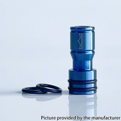 Monarchy Mnch IMS Style Stainless Steel 510 Drip Tip for BB Billet Tank Box - Blue