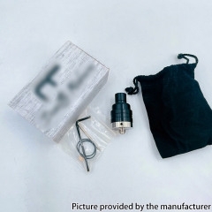 Kindbright Duetto Reborn Style 22mm 316SS RDA Rebuildable Dripping Atomizer w/ BF Pin - Black