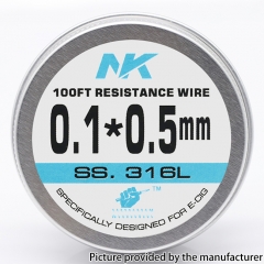 NK SS316L Flat Wire 0.1*0.5mm Heat Wire 100Feet