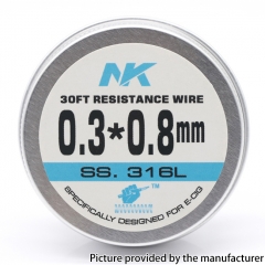 NK SS316L Flat Wire 0.3*0.8mm Heat Wire 30Feet