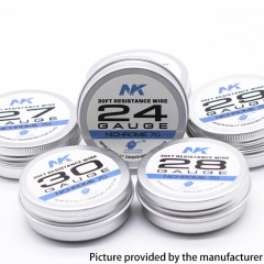 NK NI70 Round Silk 28GA Heat Wire 30Feet