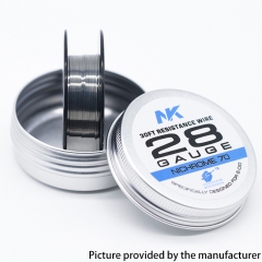 NK NI70 Round Silk 28GA Heat Wire 30Feet