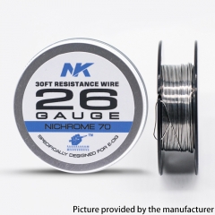 NK NI70 Round Silk 26GA Heat Wire 30Feet