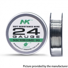 NK NI90 Round Silk 24GA Heat Wire 30Feet