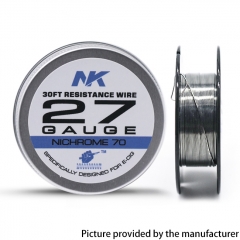 NK NI70 Round Silk 27GA Heat Wire 30Feet