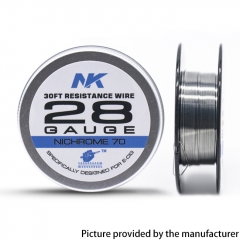 NK NI70 Round Silk 28GA Heat Wire 30Feet