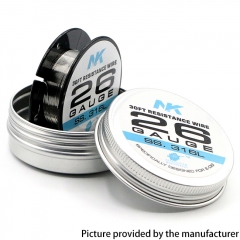 NK SS316L Round Silk 26GA Heat Wire 30Feet