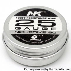 NK NI80 Round Silk 25GA Heat Wire 100Feet
