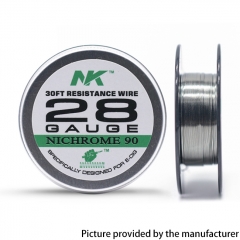 NK NI90 Round Silk 28GA Heat Wire 30Feet