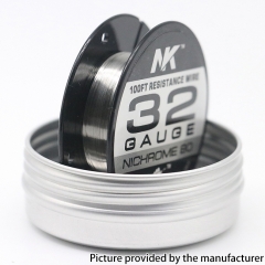 NK NI80 Round Silk 32GA Heat Wire 30Feet