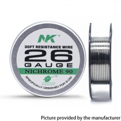 NK NI90 Round Silk 26GA Heat Wire 30Feet