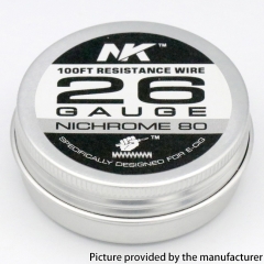 NK NI80 Round Silk 26GA Heat Wire 100Feet