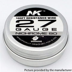 NK NI80 Round Silk 27GA Heat Wire 100Feet