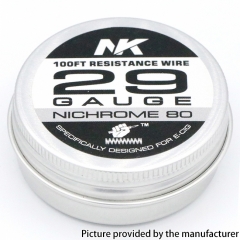 NK NI80 Round Silk 29GA Heat Wire 100Feet