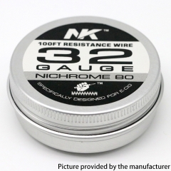 NK NI80 Round Silk 32GA Heat Wire 100Feet