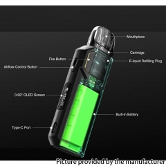 (Ships from Bonded Warehouse)Authentic LostVape Thelema Elite 40 1400mAh 40W Box Kit 3ml - Pink Survivor