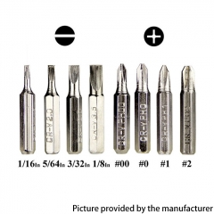 8-in-1 Aluminum Alloy Screwdriver Set for DIY Mobile Phone Disassembly Repair Tool Electronics Eyeglass - Black 8-in-1 Aluminum Alloy Screwdriver Set for DIY Mobile Phone Disassembly Repair Tool Electronics Eyeglass - Black