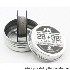 NK NI80 MTL Clapton Semi-Finished Restiance Wire 28+38GA Heat Wire 10Feet