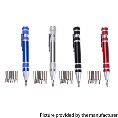 8-in-1 Aluminum Alloy Screwdriver Set for DIY Mobile Phone Disassembly Repair Tool Electronics Eyeglass - Black 8-in-1 Aluminum Alloy Screwdriver Set for DIY Mobile Phone Disassembly Repair Tool Electronics Eyeglass - Black